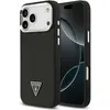 Image de Guess - Grained Triangle Logo MagSafe (GUHMP17XPGTSPSK) - iPhone 17 Pro Max - Black (Apple iPhone 17 Pro Max), Coque pour téléphone portable, Noir