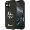 Image de Guess Back panel cover Apple iPhone 17 PU Fixed Glitter 4G Metal Logo Case Black (Apple iPhone 17), Coque pour téléphone portable, Noir