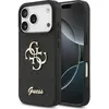 Image de Guess Back panel cover Apple iPhone 17 Pro Max Fixed Glitter 4G Metal Logo Case Black (Apple iPhone 17 Pro Max), Coque pour téléphone portable, Noir