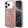 Image de Guess Back panel cover Apple iPhone 17 Pro Max PU Fixed Glitter 4G Metal Logo Case Pink (Apple iPhone 17 Pro Max), Coque pour téléphone portable, Pink