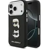 Image de Karl Lagerfeld - Hardcase Grained K&C Heads Pins and Logo (KLHCP17LPSFDHPOK) - iPhone 17 Pro - Black (Apple iPhone 17 Pro), Coque pour téléphone portable, Noir