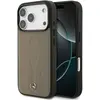Image de Mercedes Case Leather The Move MagSafe for iPhone 17 Pro taupe (Apple iPhone 17 Pro), Coque pour téléphone portable, Beige, Gris