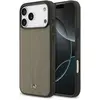 Image de Mercedes Case Leather The Move MagSafe for iPhone 17 Pro Max taupe (Apple iPhone 17 Pro Max), Coque pour téléphone portable, Beige, Gris