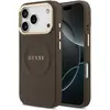 Image de Guess PU Leather Peony Pattern Case für Apple iPhone 17 Pro - brown (Apple iPhone 17 Pro), Coque pour téléphone portable, Marron