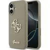 Image de Guess 4G Silicone Script Big Metal Logo Case für Apple iPhone 17 - brown (Apple iPhone 17), Coque pour téléphone portable, Marron