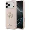 Image de Guess 4G Silicone Script Big Metal Logo Case für Apple iPhone 17 Pro Max - pink (Apple iPhone 17 Pro Max), Coque pour téléphone portable, Pink