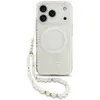 Image de Guess Coque De Téléphone Iml Flowers Electro Pearl Strap Magsafe Iphone 17 Pro