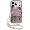 Image de Guess Coque De Téléphone Iml Flowers Pearl Strap Magsafe Iphone 17 Pro