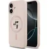 Image de Karl Lagerfeld - Silicone Ring MagSafe (KLHMP17SSCMKCRHP) - iPhone 17 - Pink Karl&Choupette (Apple iPhone 17), Coque pour téléphone portable, Pink