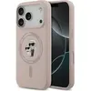 Image de Karl Lagerfeld - Silicone Ring MagSafe (KLHMP17LSCMKCRHP) - iPhone 17 Pro - Pink Karl&Choupette (Apple iPhone 17 Pro), Coque pour téléphone portable, Pink