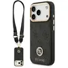 Image de Guess 4G Strass Logo & Big Strap Metal Buttons MagSafe case for iPhone 17 Pro black (Apple iPhone 17 Pro), Coque pour téléphone portable, Noir