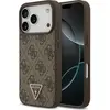 Image de Guess - Leather 4G Triangle Strass MagSafe (GUHMP17LP4TDPLW) - iPhone 17 Pro - Brown (Apple iPhone 17 Pro), Coque pour téléphone portable, Marron