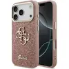 Image de Guess - Fixed Glitter Big 4 Metal Frame (GUHCP17LHG4SGCP) - iPhone 17 Pro - Pink (Apple iPhone 17 Pro), Coque pour téléphone portable, Pink