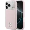 Image de Karl Lagerfeld - Hardcase Leather MagSafe with K Head Logo (KLHMP17L5PGFKHGP) - iPhone 17 Pro - Pink (Apple iPhone 17 Pro), Coque pour téléphone portable, Pink