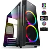 Image de Spirit Of Gamer Boitier Mini Tour Micro Atx Deathmatch 3 RGB Avec Panneaux Vitrés (Noir) (mATX), Boîtier PC, Noir