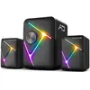 Image de Advance Enceintes 2.1 sans fil SoundPhonic RGB (Noir), Haut-parleur PC, Noir