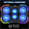 Image de Spirit Of Gamer Refroidisseur pour ordinateur portable AIRBLADE 700 RGB, Support pour notebook, Noir