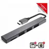 Image de Advance Hub USB 2.0 Type C Xpand Smart - 3 Ports Type A + Lecteur Micro-Sd (USB-C, 3 ports), Station d'accueil + hub USB, Gris