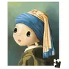Image de Puzzle Inspiré de Vermeer avec poster Janod 100 pièces