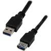 Image de MCL Câble USB 3.0 M/FM 5m Câble USB 3.2 Gen 1 (3.1 Gen 1) USB A Noir (5 m, USB 3.2 Gen 1), Câble USB