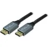 Image de MCL Câble Maillé Displayport 8k 1.4 (2 m), Câble vidéo, Blanc, Noir