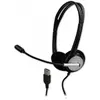 Image de MCL MK1A99BZCSQMUSBAB - Casque filaire (Filaire, USB-A), Casque micro de bureau, Noir
