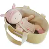 Image de Doudou et Compagnie Couffin blanc,rose 28cm (MQ3) **