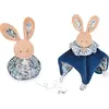 Image de Doudou et Compagnie, Doudou, Doudou Boule Lapin,bleu 25cm