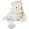 Image de Doudou et Compagnie, Doudou, Schmusetuch mit Schnullerhalter Bär gold 20cm