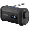 Image de Muse Radio solaire portable avec crank & flashlight (FM, Bluetooth, NFC), Radio, Noir