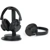 Image de Pack de 2 Casques TV Muse M-288 CTV avec base de chargement et d'émission Bluetooth Noir