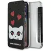 Image de Karl Lagerfeld Book Case Black, Valentine, pour Apple iPhone XS iPhone X, KLFLBKP (Apple iPhone X, Apple iPhone XS), Coque pour téléphone portable, Noir