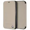 Image de BMW BMFLBKI61LLST iPhone Xr book be owy/taupe Logo Imprint (Apple iPhone XR), Coque pour téléphone portable, Beige