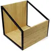 Image de NorStone Rangement des vinyles (Plaques), Rangement pour CD et vinyle, Noir, Marron