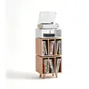 Image de NorStone Meuble en vinyle Stockholm (Support), Pied + support mural pour enceinte, Blanc