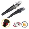 Image de PatchSee Câble patch ThinPatch UTP CAT 6a noir 1,5m (U/UTP, CAT6a, 1.50 m), Câble réseau