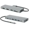 Image de Mobilis ENERGIA DOCK - USB-C 12-IN-1 (USB-C, 12 ports), Station d’accueil + hub USB, Gris