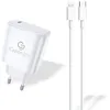 Image de Chargeur secteur USB-Type C + câble Ligtning Greenjoy 1 m Blanc
