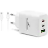 Image de Bluestork Chargeur USB/3 ports/65W/Blanc (65 W, 3 ports), Chargeur USB, Blanc