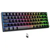 Image de Clavier gaming sans fil Azerty The G-Lab Keyz Hydrogen WL Noir