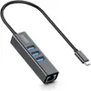Image de Urban Factory STATION COMPACTE USB TYPE-C - 3X USB 3.0 (USB-C, 5 ports), Station d’accueil + hub USB, Argent