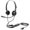 Image de Urban Casque Filaire USB Over-The-Ear (Filaire, USB-A), Casque micro de bureau, Noir