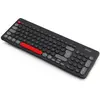 Image de Urban Factory Clavier sans fil Bluetooth Onlee (Noir) (FR, Filaire, Sans fil), Clavier, Noir, Rouge, Gris