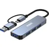 Image de Urban Factory Mining Hub USB-A/C (USB-A, 4 ports), Station d’accueil + hub USB, Gris