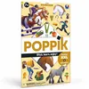 Image de Jeu créatif Poppik Poster pédagogique 100 x 70 cm et 48 stickers chevaux