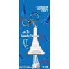 Image de Câble téléphone portable Yello koko multi-connecteur Tour Eiffel vers USB-C/Micro-USB/Lightning Blanc