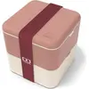 Image de Monbento Lunchbox Bento Square FR, Rosa Mokka, Lunch box, Rose