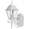 Image de V-Tac, Éclairage d'extérieur, VT760 Applique Small Matt White Up 27 (E27, IP44)