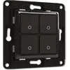 Image de Shelly Wall switch 4 - noir, Bouton + interrupteur, Noir