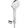 Image de Ideal Standard, Pommeau de douche, IDS Set de douche à main IDEALRAIN EVO triple, rond d= 110mm chromé (3 Types de jets, 8 l/min)